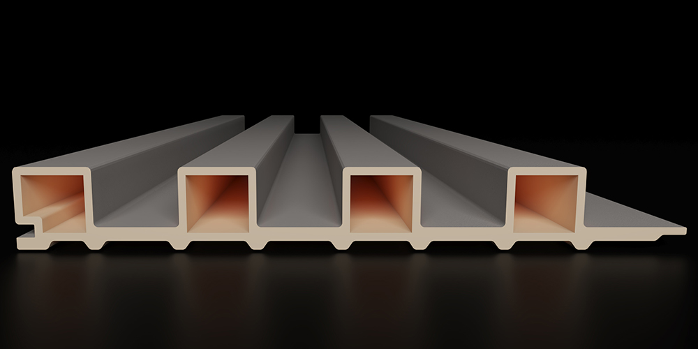 Panneaux muraux cannelés WPC de 140 MM