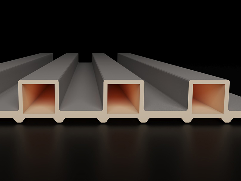 Panneaux muraux cannelés WPC de 140 MM